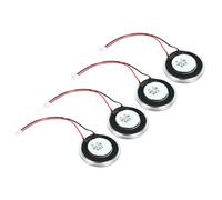 sourcing map 4 Pz 2W 8 Ohm Piccoli Altoparlanti Metallo Shell Rotondo Interno Micro Magnet Speaker con 60mm Terminale Filo per Mini Altoparlanti DVD EVD Multimedia Mobile Pubblicità Portatile Macchina