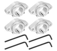 sourcing map 4 supporti lineari in alluminio SHF25 per albero di 25 mm di diametro, guide lineari per guida a movimento lineare, staffa di montaggio per macchine CNC, stampanti 3D, apparecchiature di