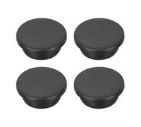 sourcing map 4 tappi in silicone a forma di T da 29 mm di diametro da 1-1/8 pollici di diametro, tappo di tenuta rotondo in gomma per paratie in gomma da cucina, tappi di tenuta impermeabili neri