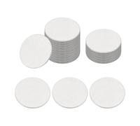 sourcing map 40 dischi in acciaio inossidabile, 32 mm di diametro, 1,7 mm di spessore, piatti rotondi e piatti, piastre metalliche rotonde per timbratura, per artigianato e creazione di gioielli