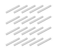 sourcing map 40 perni cilindrici M3 x 30 mm in acciaio inossidabile 304, perni di fissaggio paralleli per mensole, per produzione meccanica, industria, installazione di mobili, argento