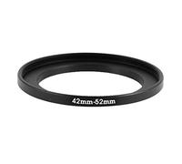 sourcing map 42mm-52 Millimetri 42 mm a 52 mm Nero Step Up Anello Adattatore per Fotocamera