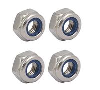 sourcing map 4pz M6 x 1mm passo Filettatura metrica acciaio inossidabile 304 sinistra dadi bloccaggio
