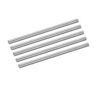 sourcing map 5 aste in titanio GR5, diametro 4 mm, lunghezza 100 mm, in solido metallo TC4, in lega di titanio, per modellismo, aereo, auto, nave, fai da te, lavorazione del metallo