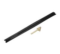 sourcing map 5 aste per saldatura in plastica nera, 9,5 mm x 500 mm, nastro piatto in polietilene, con strumenti di levigatura per riparare serbatoi d'acqua, carrelli elevatori, pallet, bidoni della