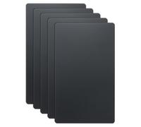 sourcing map 5 biglietti da visita in metallo da 9,9 x 6,1 x 0,1 cm, in acciaio inox 304, a specchio, al titanio, per incisione laser, fogli vuoti per casa, ufficio, fai da te, inviti regalo, colore