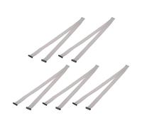 sourcing map 5 cavi a nastro piatti IDC, 24 pin, passo 2 mm, lunghezza 1 m, FC a FC doppio femmina, cavo piatto per elettronica industriale, grigio