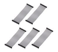sourcing map 5 cavi a nastro piatti IDC, 44 pin, passo 2 mm, lunghezza 15 cm, da FC a FC doppio femmina, cavo piatto per elettronica industriale, grigio