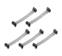 sourcing map 5 cavi a nastro piatti IDC, passo 2,54 mm, larghezza 12 mm, lunghezza 10 cm, 10 pin, FC a FC, per PC, display LED