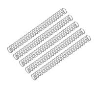sourcing map 5 molle di compressione, diametro del filo 0,1 cm, OD 0,4 cm, lunghezza libera 5 cm, molla meccanica compressa in acciaio inossidabile 304, argento