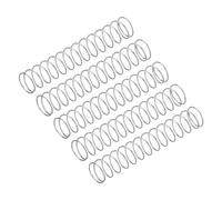 sourcing map 5 molle di compressione, diametro del filo 0,1 cm, OD 1 cm, lunghezza libera 5 cm, molla meccanica compressa in acciaio inossidabile 304, argento