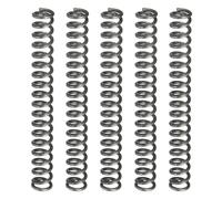 sourcing map 5 molle di compressione, diametro esterno 5 mm, dimensione del filo 0,8 mm, lunghezza libera 40 mm, molla in acciaio a molla estesa molle di compressione meccaniche per riparazioni in