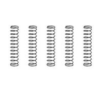sourcing map 5 molle di compressione, diametro esterno 9 mm, dimensione del filo 0,8 mm, lunghezza libera 45 mm, struttura in acciaio a molla, molle di compressione meccaniche estese per riparazioni