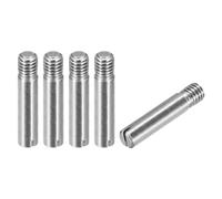 sourcing map 5 perni cilindrici scanalati M6 x 30 mm in acciaio inox 304 tassello filettatura esterna perno di posizionamento per mobili armadi