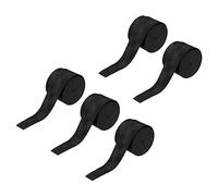 sourcing map 5 pezzi Nastro per bacchette per batteria, antiscivolo, 27 mm, larghezza 1,1 m, accessori per batteria, percussioni, colore nero