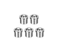 sourcing map 5 pistoni a molla con punta a sfera, 3 x 3 mm, 10 N, in acciaio inossidabile, con perline di posizionamento di precisione, chiusura a sfera, per porte, armadi, dispositivi meccanici