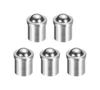 sourcing map 5 pistoni a molla con punta a sfera, 5 x 6 mm, 15 N, in acciaio inossidabile, con perline di posizionamento di precisione, chiusura a sfera, per porte, armadi, dispositivi meccanici