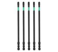 sourcing map 5 punte per cacciavite a percussione per elettricista, 6 pollici, FPH2, 0,6 cm, codolo esagonale, S2, cacciavite a croce, magnetico, per interruttore elettrico, nero/verde