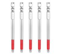 sourcing map 5 punte per cacciavite TT27 con testa Torx da 1/4", codolo esagonale da 100 mm, a prova di manomissione, a 6 punti, in acciaio S2, avvitatori industriali con punta del foro