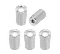 sourcing map 5 punte per interruttore a levetta per chitarra a 3 vie, filettatura M3.5, in ottone, per interruttori a levetta per chitarra elettrica LP, colore argento