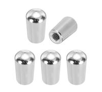 sourcing map 5 punte per interruttore a levetta per chitarra a 3 vie, filettatura M4, in ottone, per interruttori a levetta per chitarra elettrica, parti di ricambio per chitarra elettrica, argento