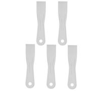 sourcing map 5 raschietti per stucco da 4,1 cm di larghezza, 1,7 mm, in plastica, sottili, flessibili, per nastrare cartongesso, spalmare, dipingere, graffiare, grigio