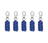 sourcing map 5 tiranti per cerniera, 7,6 cm, in nylon, estensioni per cerniera, tessuto a mano, con chiusura in metallo, per vestiti, zaini, custodie da viaggio, borse, blu scuro