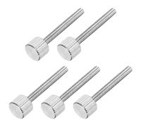 sourcing map 5 viti a testa piatta zigrinate M3 x 25 mm, in acciaio inox 304, a testa piatta, completamente filettate, per casa, elettronica, macchina