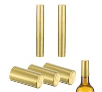 sourcing map 50 capsule termorestringenti in PVC, 1,2 x 2,4 capsule per bottiglie di vino termoretraibili per bottiglie di vino, cantine e cucina domestica, uva dorata/oro