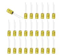 sourcing map 50 condensatori elettrolitici non polarizzati, 22uF, 100 V, 13 mm x 8 mm, in alluminio, per progetti audio fai da te, altoparlanti e amplificatori per auto