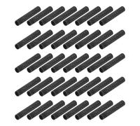 sourcing map 50 distanziatori zigrinati M2 x 18 mm, in alluminio, rotondi, per droni, quadrirotori, FPV, parti fai da te (nero, diametro esterno 4 mm)