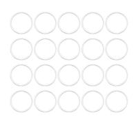 sourcing map 50 lunette rotonde in ottone da 15 mm, per ciondoli, anelli di collegamento per orecchini, collane, gioielli fai da te in resina (argento)