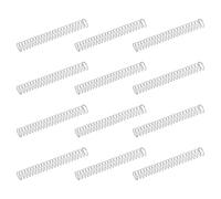 sourcing map 50 molle di compressione in acciaio inossidabile 304, 0,2 mm x 2,5 mm x 25 mm, piccole e piccole, per riparazioni domestiche e fai da te, officina e uso industriale, tonalità argentata