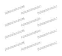 sourcing map 50 molle di compressione in acciaio inossidabile 304, 0,2 mm x 2,5 mm x 30 mm, piccole e piccole, per riparazioni domestiche e fai da te, officina e uso industriale, tonalità argentata