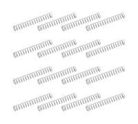 sourcing map 50 molle di compressione in acciaio inossidabile 304, 0,3 mm x 2 mm x 15 mm, piccole e piccole, per riparazioni domestiche e fai da te, officina e uso industriale, tonalità argentata