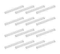 sourcing map 50 molle di compressione in acciaio inossidabile 304, 0,3 mm x 2 mm x 20 mm, piccole e piccole, per riparazioni domestiche e fai da te, officina e uso industriale, tonalità argentata