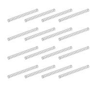 sourcing map 50 molle di compressione in acciaio inossidabile 304, 0,3 mm x 3 mm x 35 mm, piccole e piccole, per riparazioni domestiche e fai da te, officina e uso industriale, tonalità argentata