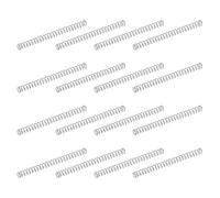 sourcing map 50 molle di compressione in acciaio inossidabile 304, 0,4 mm x 3 mm x 40 mm, piccole e piccole, per riparazioni domestiche e fai da te, officina e uso industriale, tonalità argentata