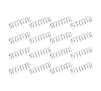 sourcing map 50 molle di compressione in acciaio inossidabile 304, 0,4 mm x 4 mm x 15 mm, piccole e piccole, per riparazioni domestiche e fai da te, officina e uso industriale, tonalità argentata