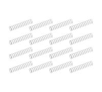 sourcing map 50 molle di compressione in acciaio inossidabile 304, 0,4 mm x 6 mm x 30 mm, piccole e piccole, per riparazioni domestiche e fai da te, officina e uso industriale, tonalità argentata