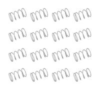 sourcing map 50 molle di compressione in acciaio inossidabile 304, 0,6 mm x 10 mm x 15 mm, piccole e piccole, per riparazioni domestiche e fai da te, officina e uso industriale, tonalità argentata