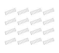 sourcing map 50 molle di compressione in acciaio inossidabile 304, 0,6 mm x 11 mm x 35 mm, piccole e piccole, per riparazioni domestiche e fai da te, officina e uso industriale, tonalità argentata