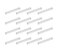 sourcing map 50 molle di compressione in acciaio inossidabile 304, 0,6 mm x 6 mm x 45 mm, piccole e piccole, per riparazioni domestiche e fai da te, officina e uso industriale, tonalità argentata