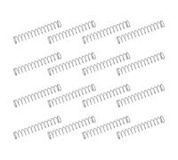 sourcing map 50 molle di compressione in acciaio inossidabile 304, 0,6 mm x 7 mm x 45 mm, piccole e piccole, per riparazioni domestiche e fai da te, officina e uso industriale, tonalità argentata