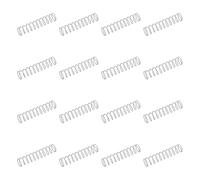 sourcing map 50 molle di compressione in acciaio inossidabile 304, 0,8 mm x 10 mm x 50 mm, piccole e piccole, per riparazioni domestiche e fai da te, officina e uso industriale, tonalità argentata