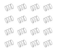 sourcing map 50 molle di compressione in acciaio inossidabile 304, 0,8 mm x 13 mm x 15 mm, piccole e piccole, per riparazioni domestiche e fai da te, officina e uso industriale, tonalità argentata