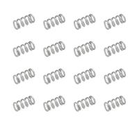 sourcing map 50 molle di compressione in acciaio inossidabile 304, 0,8 mm x 5 mm x 10 mm, tonalità argento