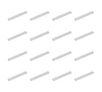 sourcing map 50 molle di compressione in acciaio inossidabile 304, 0,8 mm x 6 mm x 50 mm, tonalità argento