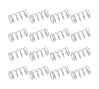 sourcing map 50 molle di compressione in acciaio inox 304, 0,4 mm x 5 mm x 10 mm, piccole e piccole, per riparazioni domestiche e fai da te, officina e uso industriale (colore argento)