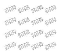 sourcing map 50 molle di compressione in acciaio inox 304, 0,8 mm x 9 mm x 20 mm, tonalità argento